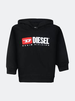 Diesel | Black Logo Hooded Sweatshirt商品图片,7.4折×额外9.5折, 额外九五折
