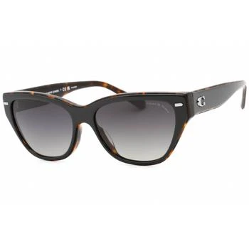 推荐Coach Women's Sunglasses - Black On Tortoise Plastic Cat Eye Frame | 0HC8370F 5764T3商品