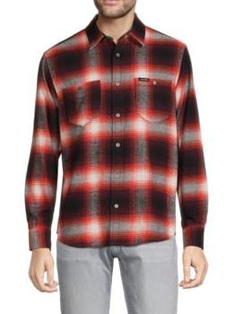 Calvin Klein | Long Sleeve Plaid Button Front Shirt商品图片,5折