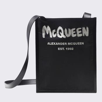 mcqueen包包, Alexander McQueen | BLACK LEATHER BAG商品图片 7.4折