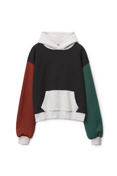 alexander wang卫衣直邮, Alexander Wang | COLORBLOCK HOODIE IN TERRY商品图片 