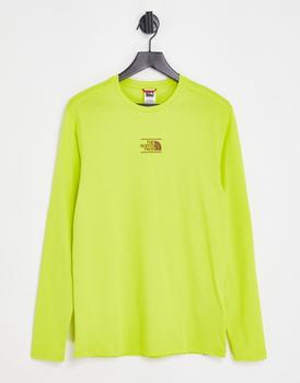 The North Face | The North Face Center Dome long sleeve t-shirt in lime Exclusive at ASOS商品图片,5.5折×额外8折, 额外八折