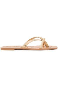 美国sam edelman拖鞋, Sam Edelman | Abbey leather slides商品图片 6.4折