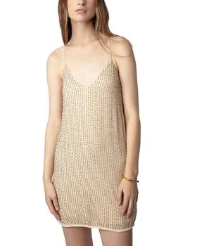 Zadig&Voltaire | Caro Mousseline Embroidered Slip Dress,商家Bloomingdale's,价格¥4410