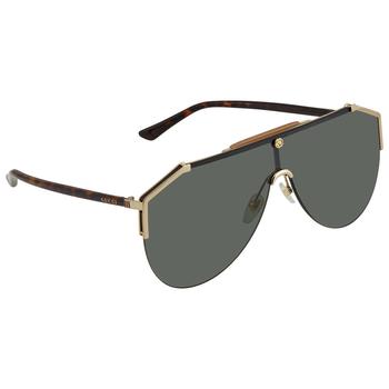 Gucci | Green Shield Mens Sunglasses GG0584S 002 99商品图片,4.4折