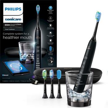 商品Philips Sonicare | Philips Sonicare DiamondClean Smart 9500 Rechargeable Electric Power Toothbrush, Black, HX9924/11,商家Amazon US editor's selection,价格¥2366图片