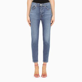 Re/Done | Blue slim jeans商品图片,3.4折
