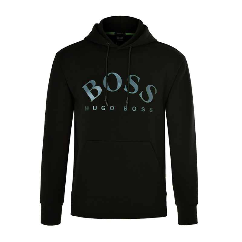推荐Hugo Boss 雨果博斯 男士黑色休闲连帽运动卫衣 SLY3418001商品