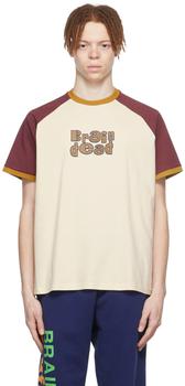 Brain Dead | Beige Cotton T-Shirt商品图片,独家减免邮费