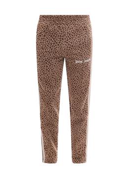 推荐Palm Angels Straight Leg Leopard Printed Track Pants商品