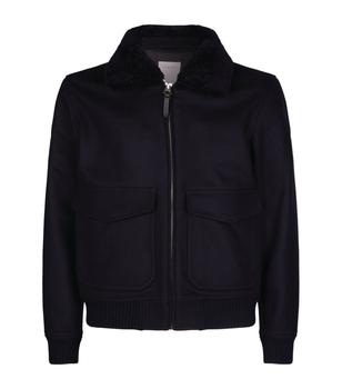 sandro外套是什么牌子, Sandro | Shearling Collar Aviator Jacket商品图片 