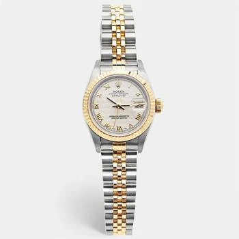 推荐Rolex Ivory 18K Yellow Gold Stainless Steel Datejust 69173 Women's Wristwatch 26 mm商品