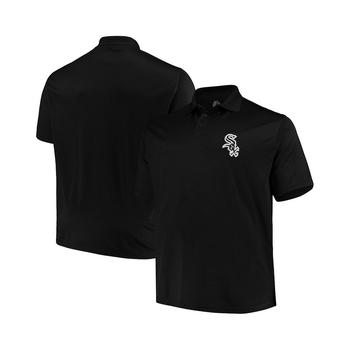 Majestic衣服, Majestic | Men's Black Chicago White Sox Big and Tall Solid Birdseye Polo Shirt商品图片 7.2折
