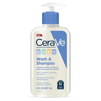 CeraVe | Baby Wash and Shampoo for Tear-Free Baby Bath Time商品图片,第2件5折, 独家减免邮费, 满免