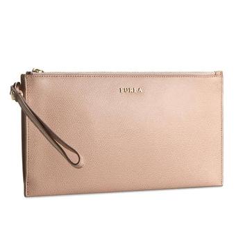 推荐Furla Babylon XL Envelope Clutch - Moonstone商品