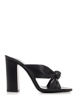 Yves Saint Laurent | Saint Laurent Womens Black Leather Sandals商品图片,