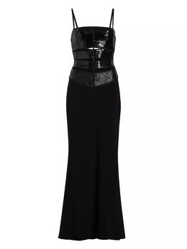 Herve Leger | Nova Sequined Jersey Gown,商家Saks Fifth Avenue,价格¥14178