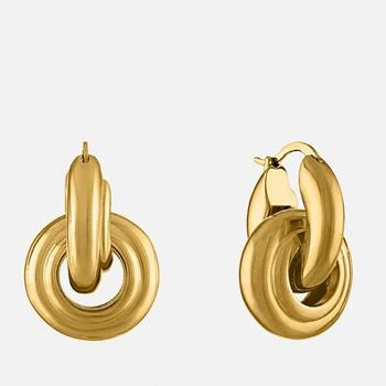推荐Oma The Label Plain Evbu 18 Karat Gold-Plated Hoop Drop Earrings商品