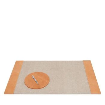 Pigeon & Poodle | Leon Camel Full Grain Leather Desk Blotter & Round Mouse Pad Set,商家Bloomingdale's,价格¥1755