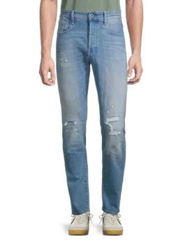 G-Star | Distressed Slim-Fit jeans商品图片,1.7折