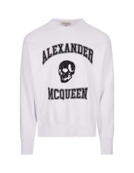 推荐ALEXANDER MCQUEEN Sweatshirt With Varsity Logo商品
