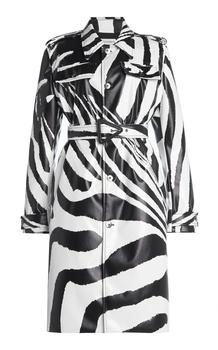 推荐Bottega Veneta - Zebra-Print Rubber-Coated Coat - Black/white - IT 44 - Moda Operandi商品