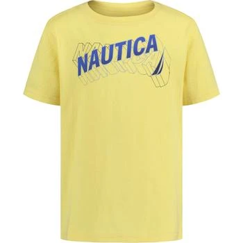 推荐Nautica Little Boys' Dimensional Graphic T-Shirt (4-7)商品