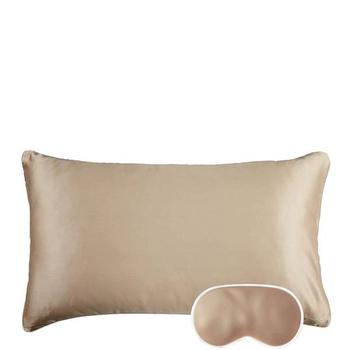 商品Iluminage Skin Rejuvenating Anti-Aging Copper Pillowcase and Eye Mask Set - Gold图片