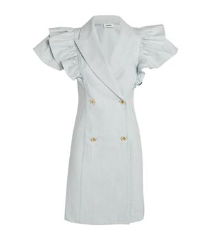 sandro dress, Sandro | Ruffled-Detail Double-Breasted Mini Dress商品图片 7折