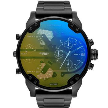 diesel手表价格, Diesel | Men's Mr. Daddy 2.0 Chronograph Black Stainless Steel Bracelet Watch, 57mm商品图片 