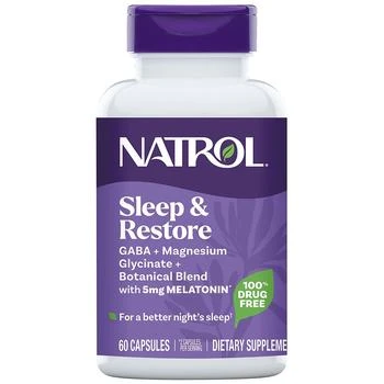 Natrol | Sleep & Restore with 5 mg Melatonin Capsules,商家Walgreens,价格¥169