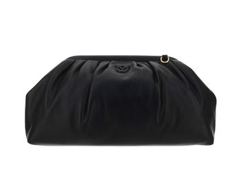 旅行pinko燕子包, PINKO | Pinko Logo Plaque Maxi Chain Clutch Bag商品图片 7.6折