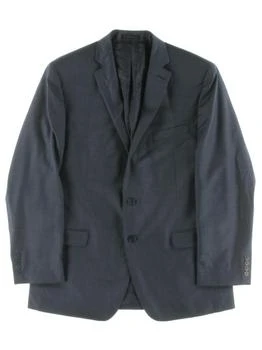 推荐Mens Wool Slim Fit Two-Button Suit Jacket商品