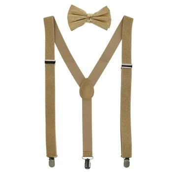 CTM | Glitter Gold Bow Tie and Suspender Set,商家Premium Outlets,价格¥151