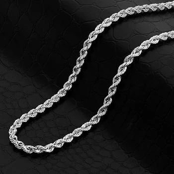 Crucible Jewelry | Crucible Los Angeles Polished Stainless Steel 4mm Rope Chain Necklace - 30",商家Premium Outlets,价格¥266