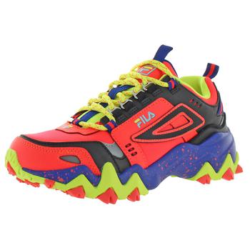 推荐Fila Women's Oakmont Leather Retro-Inspired Chunky Athletic Hiking Trail Sneaker商品