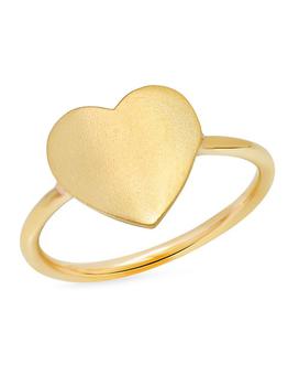商品Shylee Rose Jewelry | Ms X Srj 14K Yellow Gold Small Heart Pinky Ring,商家Saks Fifth Avenue,价格¥4599图片