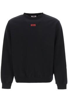 推荐Gcds Crew Neck Sweatshirt With Rubberized Logo商品