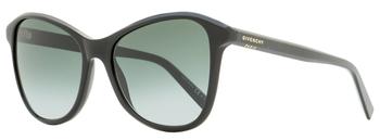 推荐Givenchy Women's Butterfly Sunglasses GV7198/S 8079O Black 56mm商品