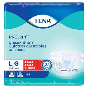 Tena | ProSkin Unisex Incontinence Adult Diapers, Maximum Absorbency, Large Large,商家Walgreens,价格¥118