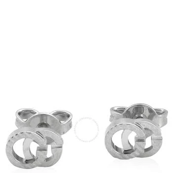 Gucci | GG Running 18k white gold earrings,商家Jomashop,价格¥3984