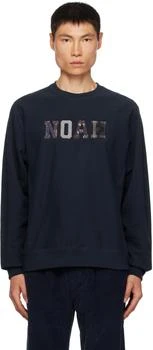 Noah | Navy Appliqué Sweatshirt 5.8折, 独家减免邮费