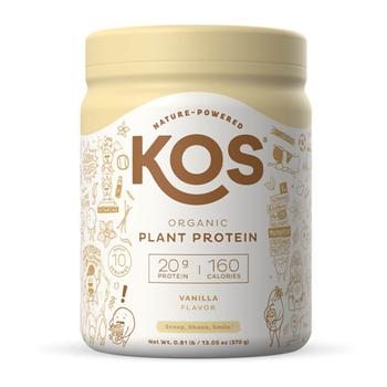 商品KOS Nature Powered Organic Plant Protein Powder, Vanilla Flavor, 13.05 Oz图片