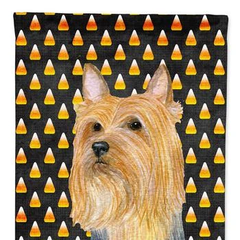 Caroline's Treasures | Silky Terrier Candy Corn Halloween Portrait Garden Flag 2-Sided 2-Ply,商家Verishop,价格¥136