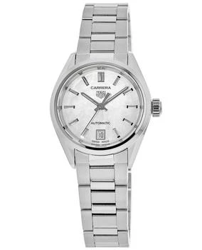 TAG Heuer | Tag Heuer Carrera Automatic Mother of Pearl Dial Steel Women's Watch WBN2410.BA0621 7.7折, 独家减免邮费