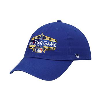 时尚mlb羽绒服男装, 47 Brand | Men's Royal Los Angeles Dodgers 2022 MLB All-Star Game Clean Up Adjustable Hat商品图片 