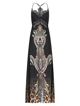 Camilla | Istanbul Animalia Printed Silk Slipdress,商家Saks Fifth Avenue,价格¥8113