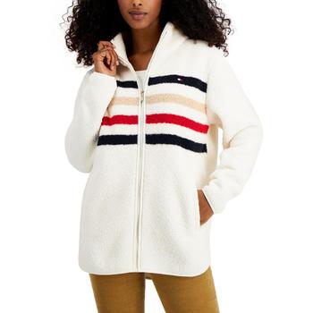 推荐Tommy Hilfiger Womens Faux Fur Warm Fleece Jacket商品