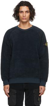 Stone Island | Navy Two Pocket Fleece Sweatshirt商品图片,独家减免邮费