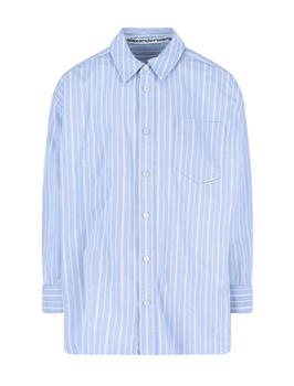 Alexander Wang | Alexander Wang Striped Denim Shirt Jacket商品图片,7.3折
